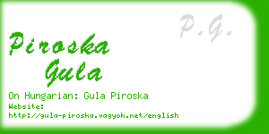 piroska gula business card